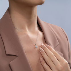 0,18 Karat Fantezi Pırlanta Kolye - PR00724 - 3