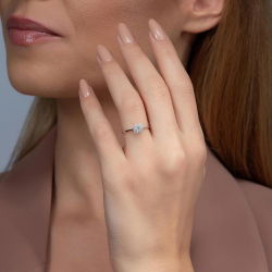 0,18 Karat Fantezi Pırlanta Yüzük - 3