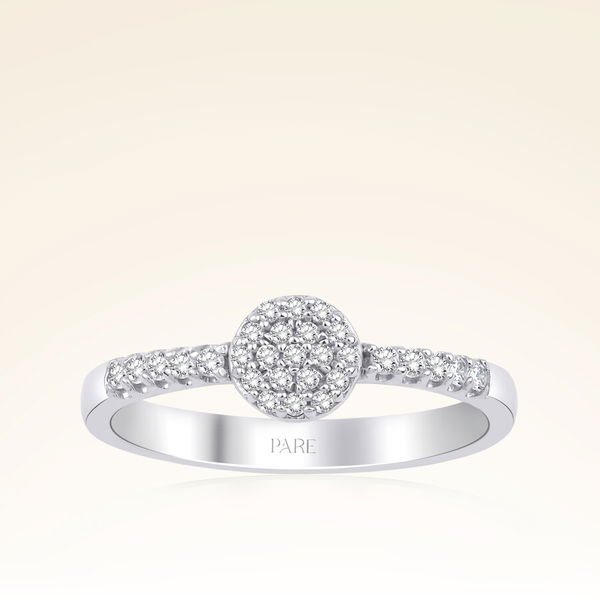 0,18 Karat Pırlanta Fantezi Tasarım Yüzük - Pare Pırlanta