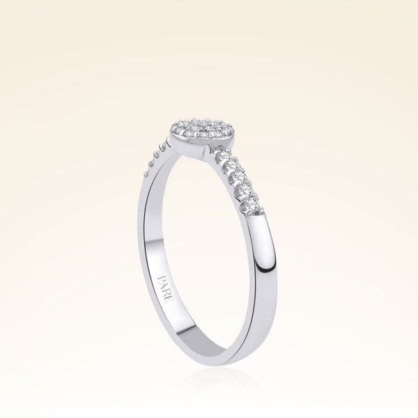 0,18 Karat Pırlanta Fantezi Tasarım Yüzük - Pare Pırlanta