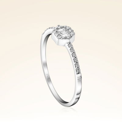 0,18 Karat Pırlantalı Fantezi Yüzük - Pare Pırlanta