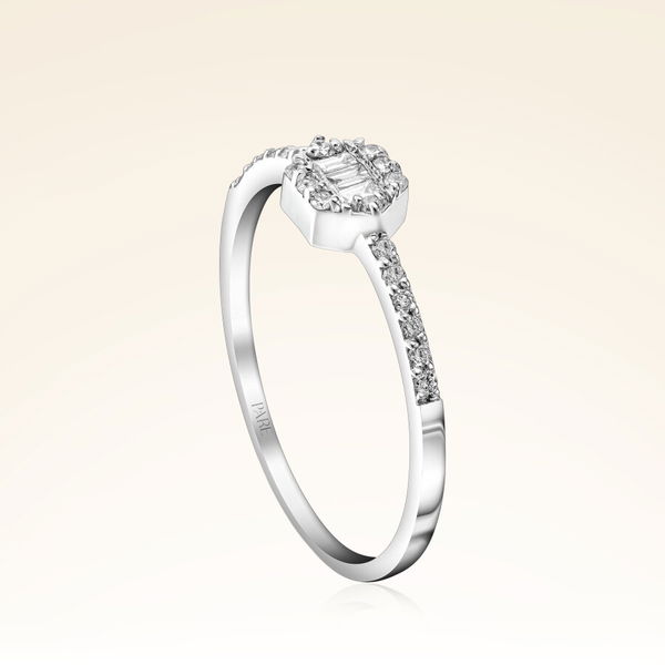 0,18 Karat Pırlantalı Fantezi Yüzük - Pare Pırlanta