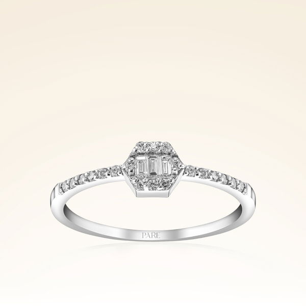 0,18 Karat Pırlantalı Fantezi Yüzük - Pare Pırlanta