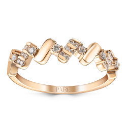 0,18 Karat Pırlantalı Trend Yüzük - PR01765 - 1