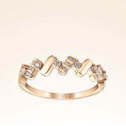 0,18 Karat Pırlantalı Trend Yüzük - 1