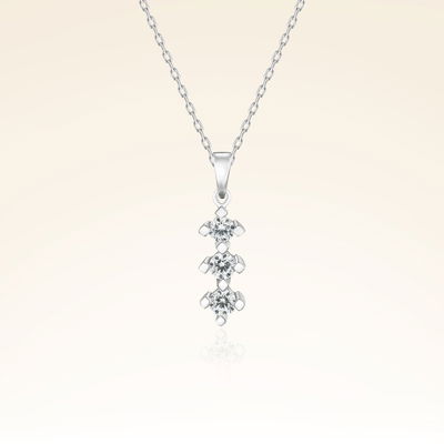 0,18 Karat Tria Pırlanta Kolye - Pare Pırlanta