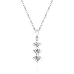 0,18 Karat Tria Pırlanta Kolye - PR00602 - 1