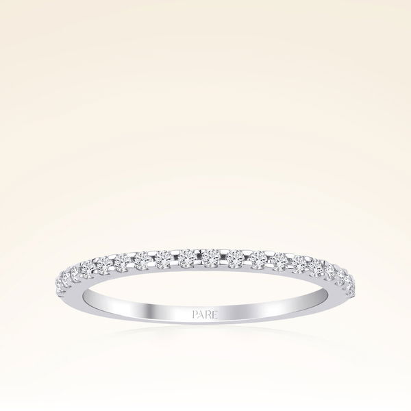 0,18 Karat Yarımtur Pırlanta Yüzük - Pare Pırlanta