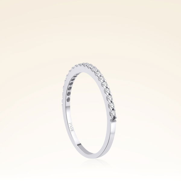 0,18 Karat Yarımtur Pırlanta Yüzük - Pare Pırlanta
