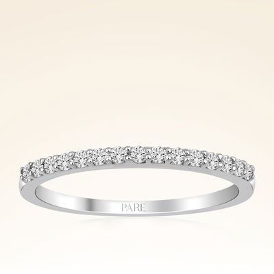 0,18 Karat Yarımtur Pırlanta Yüzük - Pare Pırlanta