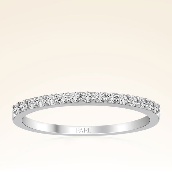 0,18 Karat Yarımtur Pırlanta Yüzük - Pare Pırlanta
