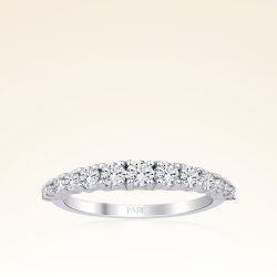 0,18 Karat Yarımtur Pırlanta Yüzük - 1