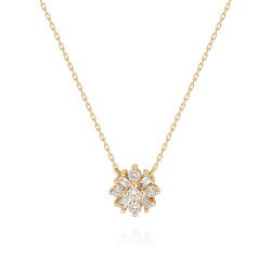 0,19 Karat Pırlanta Aşk Çiçeği Kolye - PR00114 - 1