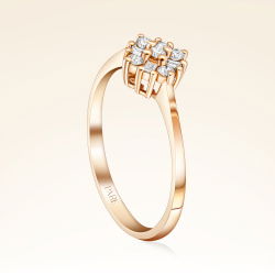 0,19 Karat Pırlanta Aşk Çiçeği Yüzük - 2