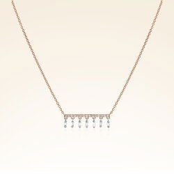 0,19 Karat Pırlantalı Baget Trend Kolye - 1