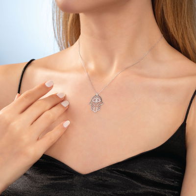 0,19 Karat Pırlantalı Fantezi Kolye - Pare Pırlanta