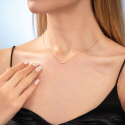 0,19 Karat Pırlantalı Markiz Trend Kolye - 2