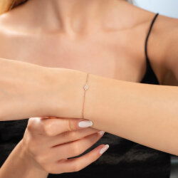0,19 Karat Pırlantalı Trend Bileklik - 2