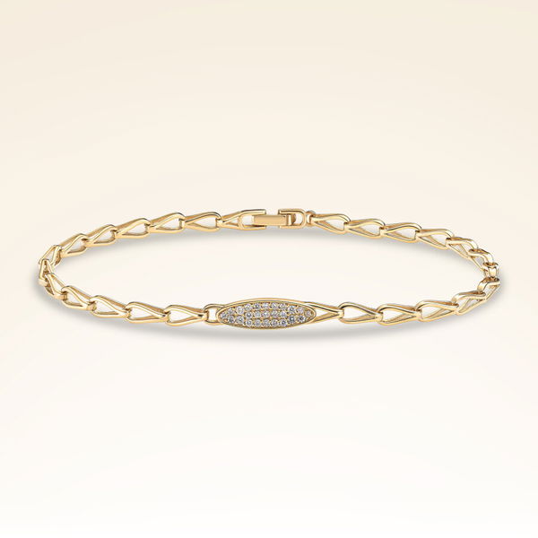 0,19 Karat Pırlantalı Trend Bileklik - Pare Pırlanta