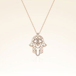 0,19 Karat Pırlantalı Göz Trend Kolye - 1