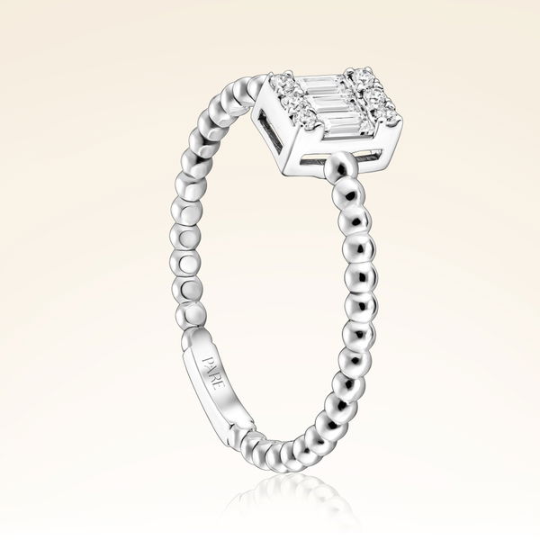 0,20 Karat Baget Pırlanta Yüzük - Pare Pırlanta