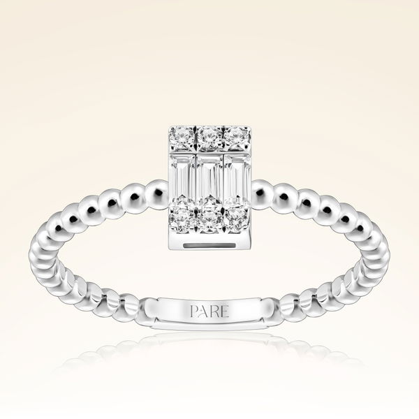 0,20 Karat Baget Pırlanta Yüzük - Pare Pırlanta