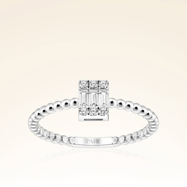 0,20 Karat Baget Pırlanta Yüzük - Pare Pırlanta