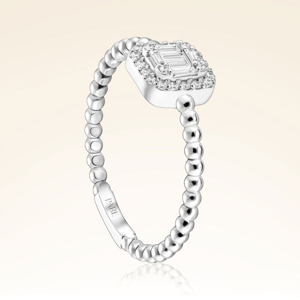 0,20 Karat Baget Pırlanta Yüzük - Pare Pırlanta