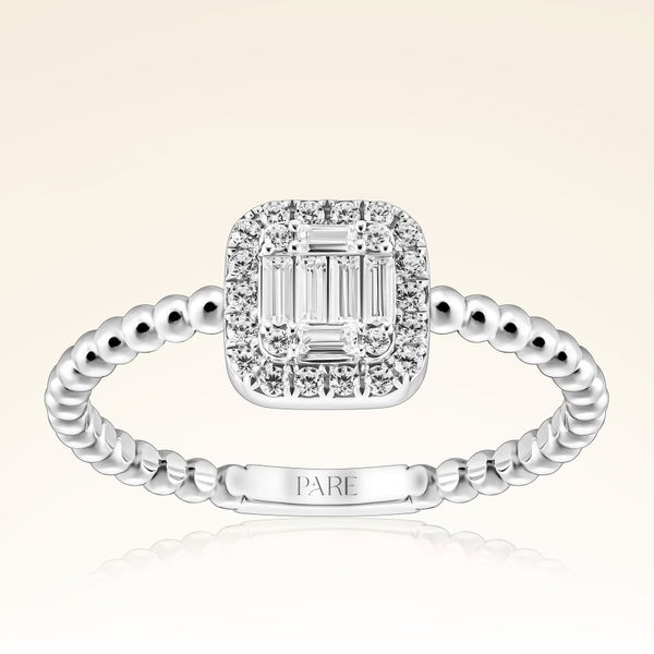 0,20 Karat Baget Pırlanta Yüzük - Pare Pırlanta