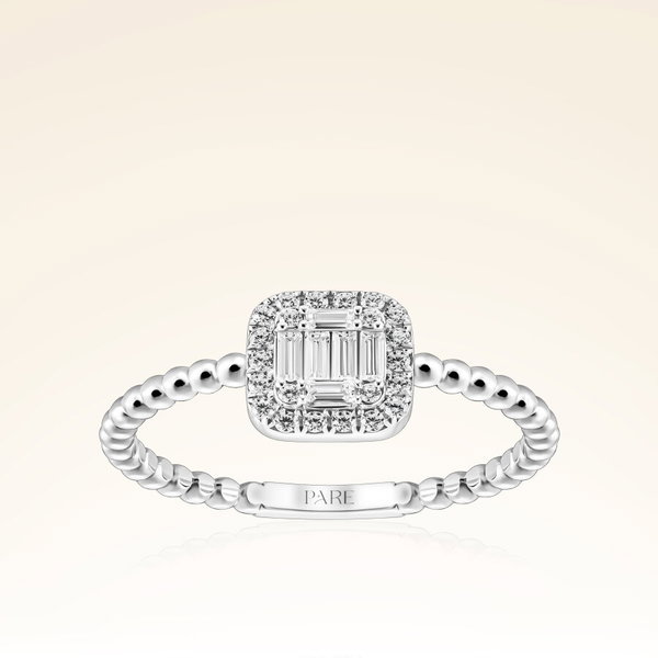 0,20 Karat Baget Pırlanta Yüzük - Pare Pırlanta