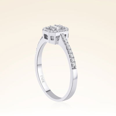 0,20 Karat Baget Pırlanta Yüzük - Pare Pırlanta