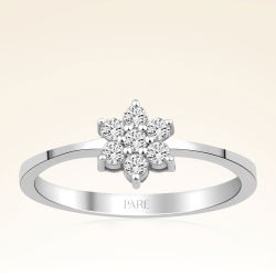 0,20 Karat Pırlanta Çiçek Yüzük - PR00308 - 1