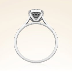 0,20 Karat Baget Pırlanta Yüzük - 3