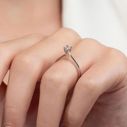 0,20 Karat Tektaş Pırlanta Yüzük - PR00327 - 7