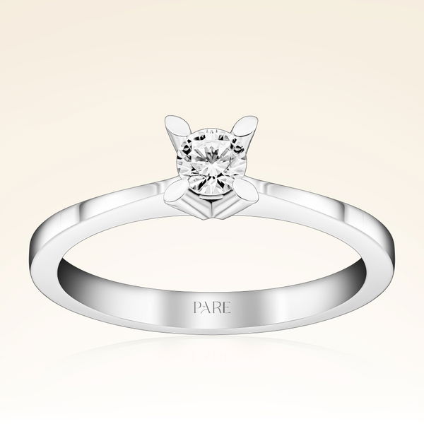 0,20 Karat Tektaş Pırlanta Yüzük - Pare Pırlanta