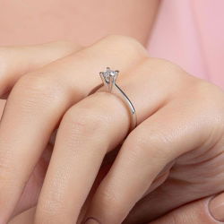 0,20 Karat Tektaş Pırlanta Yüzük - PR00774 - 7