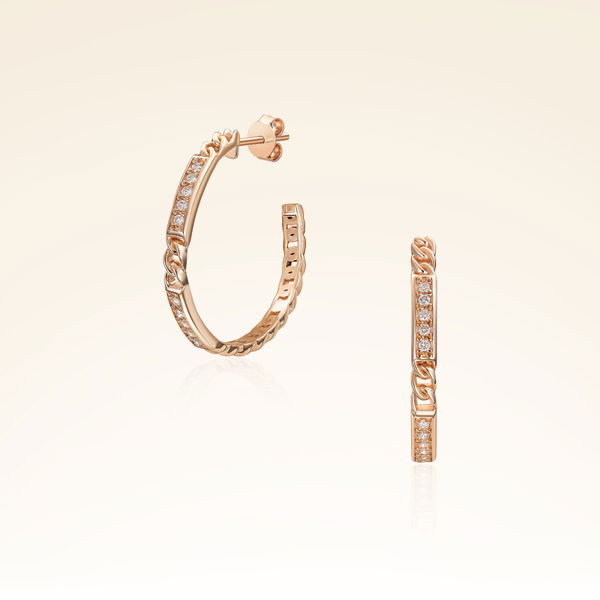 0,20 Karat Pırlantalı Halka Küpe - Pare Pırlanta