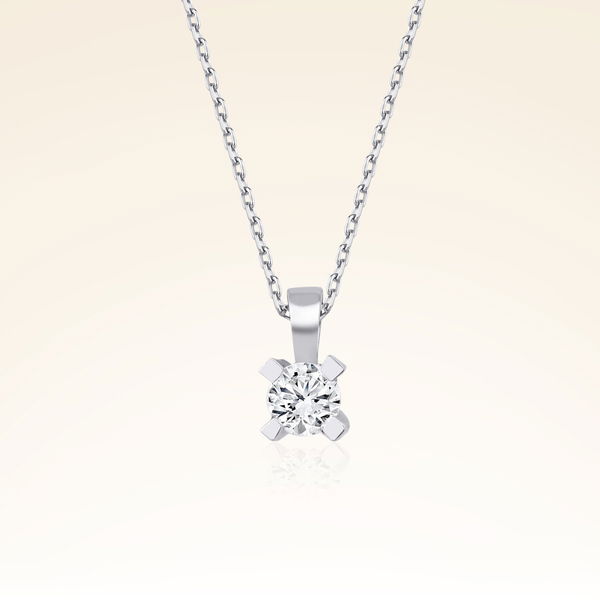 0,20 Karat Tektaş Pırlanta Kolye - Pare Pırlanta