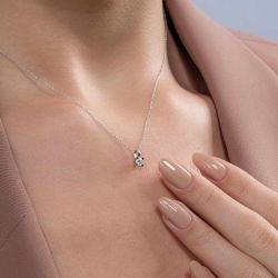 0,20 Karat Tektaş Pırlanta Kolye - PR00472 - 3