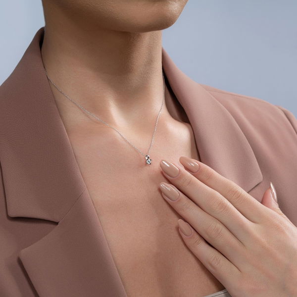 0,20 Karat Tektaş Pırlanta Kolye - Pare Pırlanta