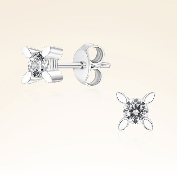 0,20 Karat Tektaş Pırlanta Küpe - Pare Pırlanta