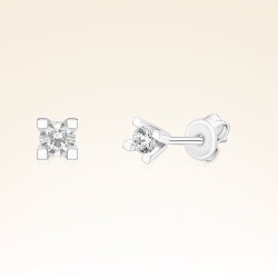 0,20 Karat Tektaş Pırlanta Küpe - PR00460 - 1