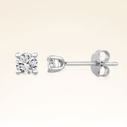 0,20 Karat Tektaş Pırlanta Küpe - PR00477 - 1