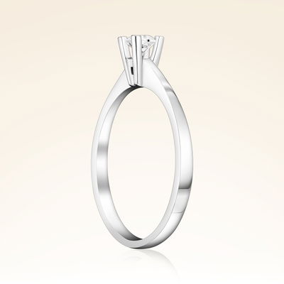 0,20 Karat Tektaş Pırlanta Yüzük - Pare Pırlanta