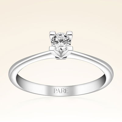 0,20 Karat Tektaş Pırlanta Yüzük - Pare Pırlanta