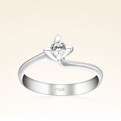 0,20 Karat Tektaş Pırlanta Yüzük - 1