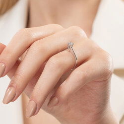 0,20 Karat Tektaş Pırlanta Yüzük - PR01251 - 6