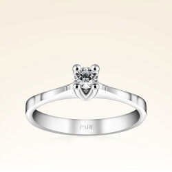 0,20 Karat Tektaş Pırlanta Yüzük - 1