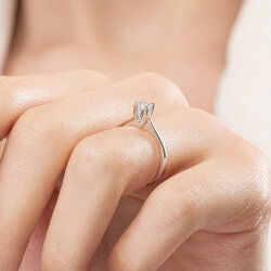 0,20 Karat Tektaş Pırlanta Yüzük - PR01263 - 7
