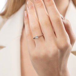 0,20 Karat Tektaş Pırlanta Yüzük - PR01263 - 5